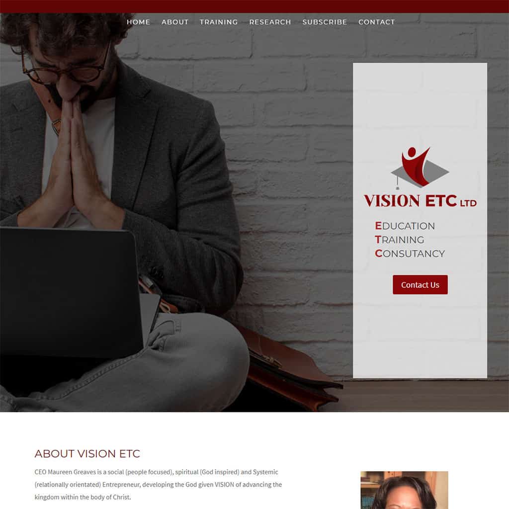 Vision ETC Website